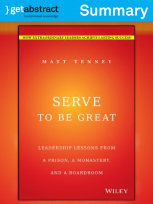 cover image of Serve to Be Great (Summary)